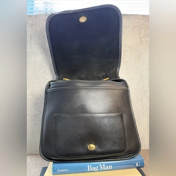 🖤 Vintage Coach Stewardess Crossbody Bag | Black |9525 | 2001 | Costa Rica - Picture 8 of 11